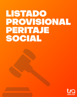 Listado provisional Peritaje Social 2026